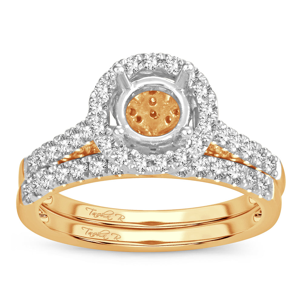14K Yellow Gold Lab Diamond Semi-Mount Engagement Ring