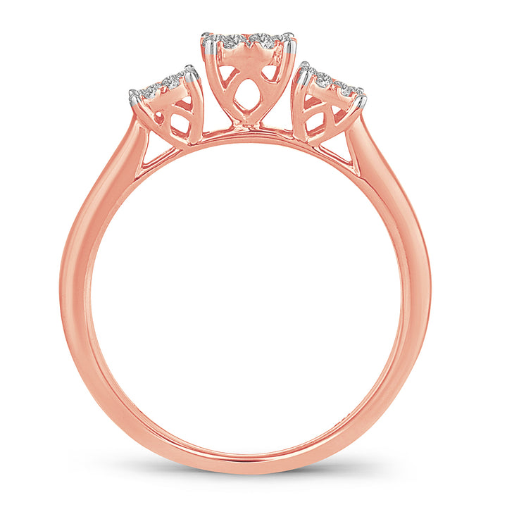 14k Rose Gold Lab Diamond Engagement Ring (0.33CT)
