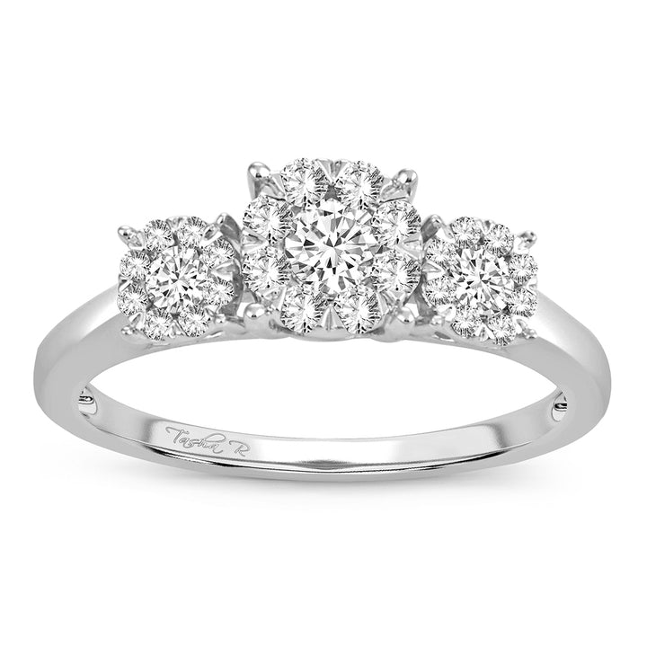 Brilliant 14k White Gold Lab Diamond Engagement Ring 0.50CT