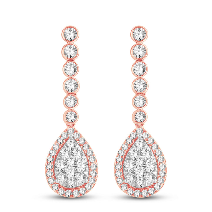 14K 3.01CT Diamond Earrings