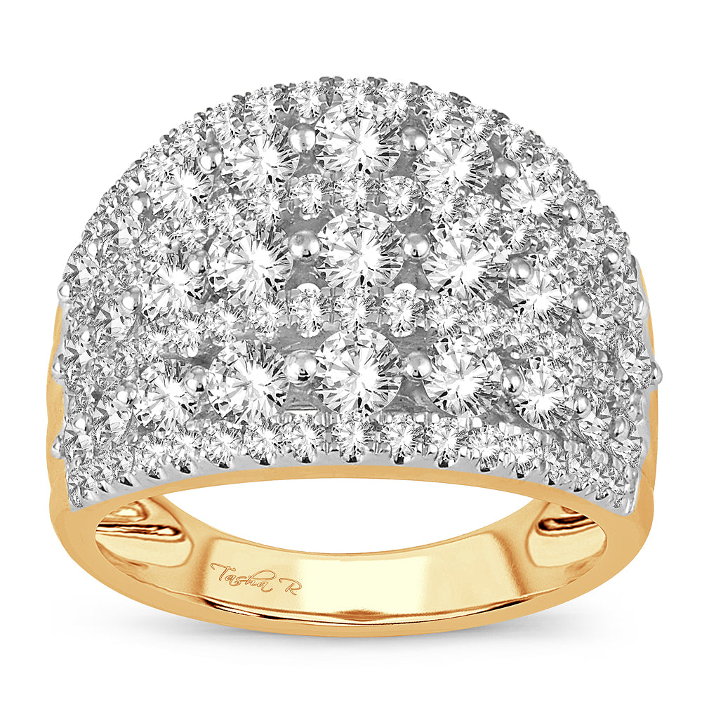 14K Yellow Gold 2.00ct Lab-Created Diamond Womens Band