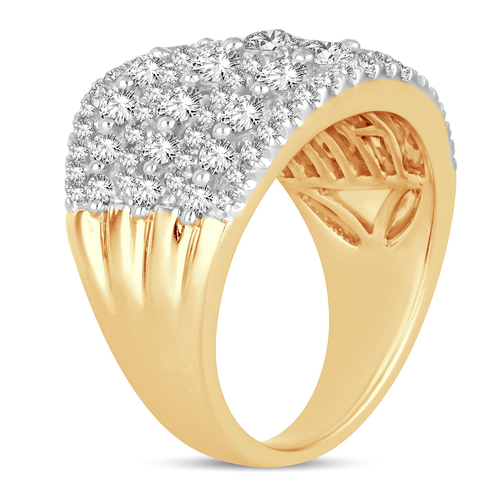 14K Yellow Gold 2.00ct Lab-Created Diamond Womens Band