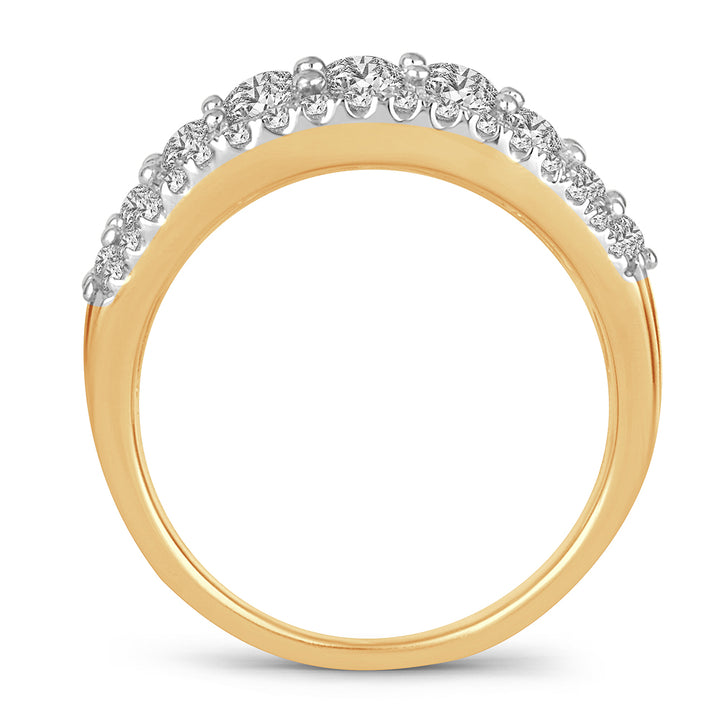 14K Yellow Gold 2.00ct Lab-Created Diamond Womens Band