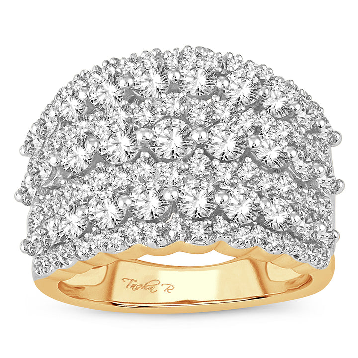 14K Yellow Gold 2.00ct Lab-Created Diamond Womens Band