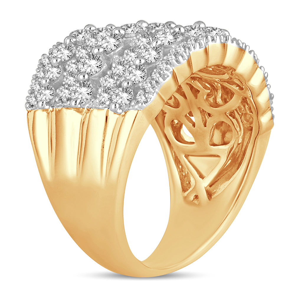 14K Yellow Gold 2.00ct Lab-Created Diamond Womens Band