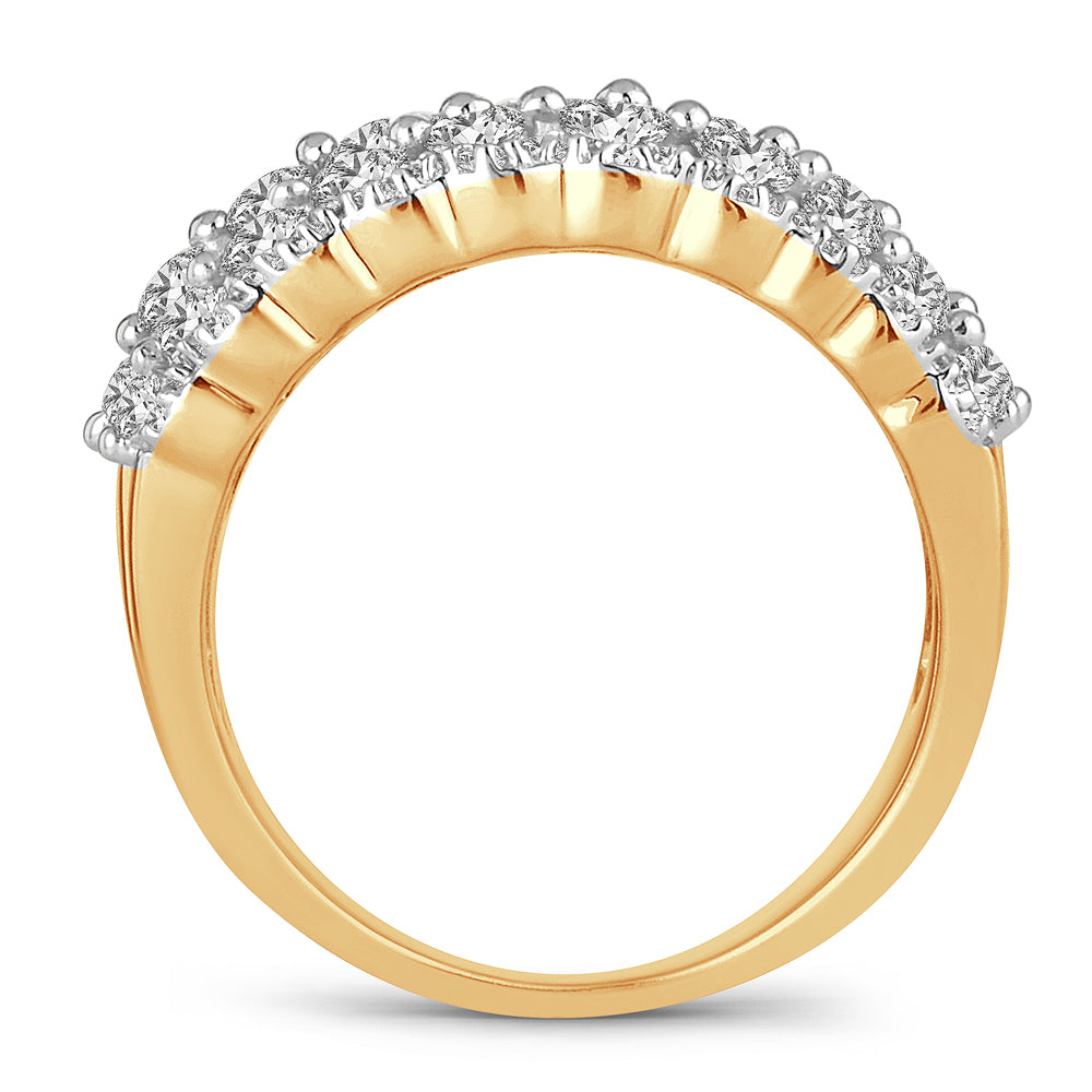 14K Yellow Gold 2.00ct Lab-Created Diamond Womens Band