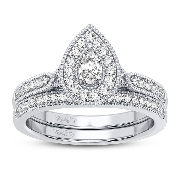 14k White Gold 0.50CT Lab Diamond Womens Engagement Ring