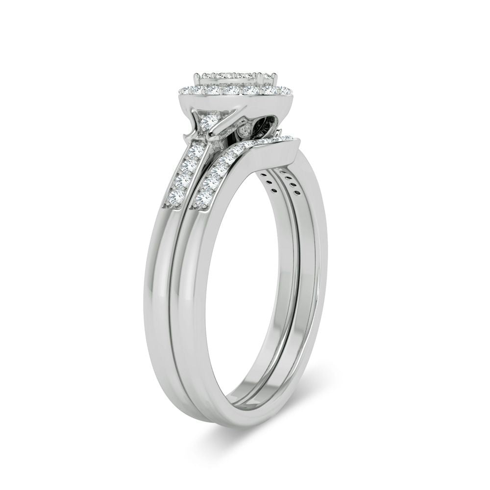 Timeless 14k White Gold Lab Diamond Bridal Ring (0.26ct)