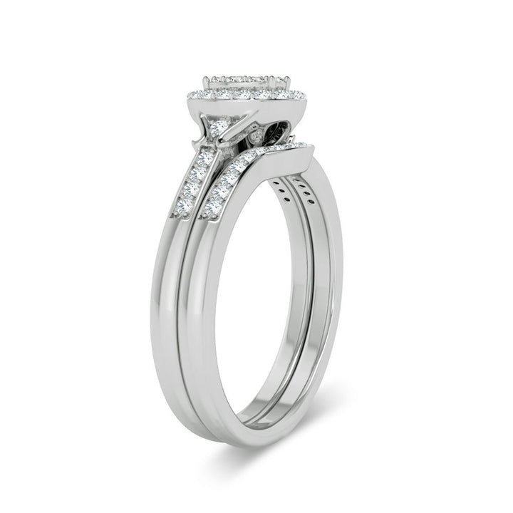 Timeless 14k White Gold Lab Diamond Bridal Ring (0.26ct)