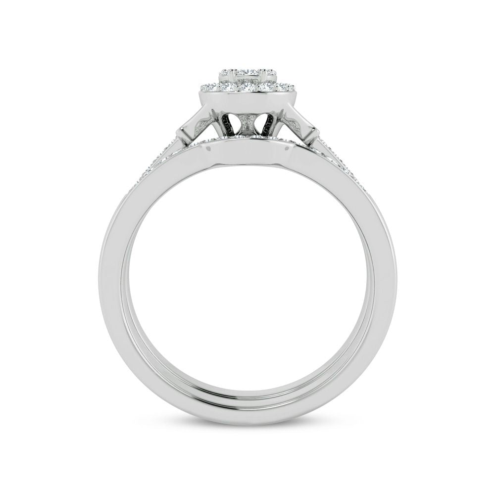 Timeless 14k White Gold Lab Diamond Bridal Ring (0.26ct)