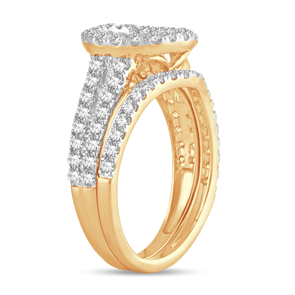 14k Yellow Gold Lab-Grown Diamond Semi-Mount Engagement Ring