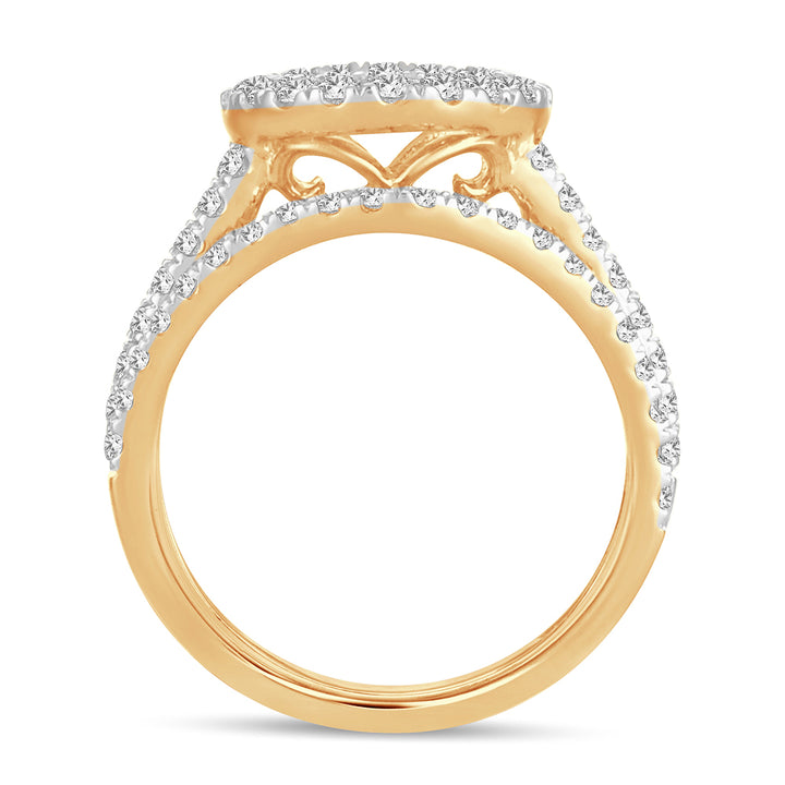 14k Yellow Gold Lab-Grown Diamond Semi-Mount Engagement Ring