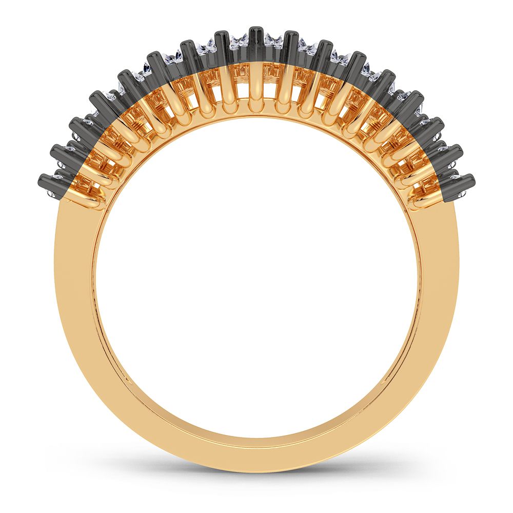 10k Yellow Gold Lab Diamond Womens Fashion Ring - 1.66CT
