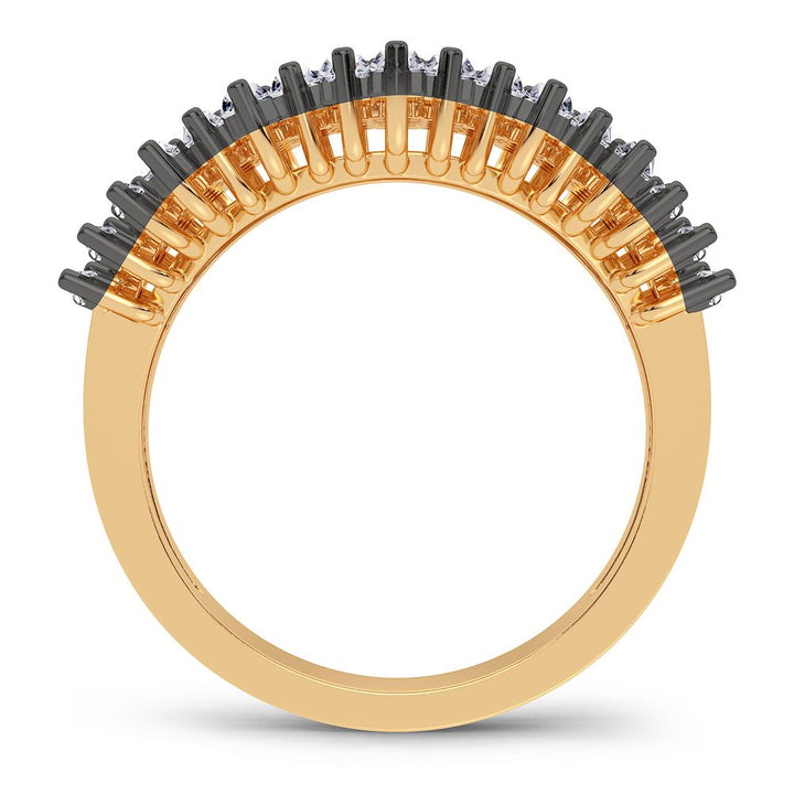 10k Yellow Gold Lab Diamond Womens Fashion Ring - 1.66CT