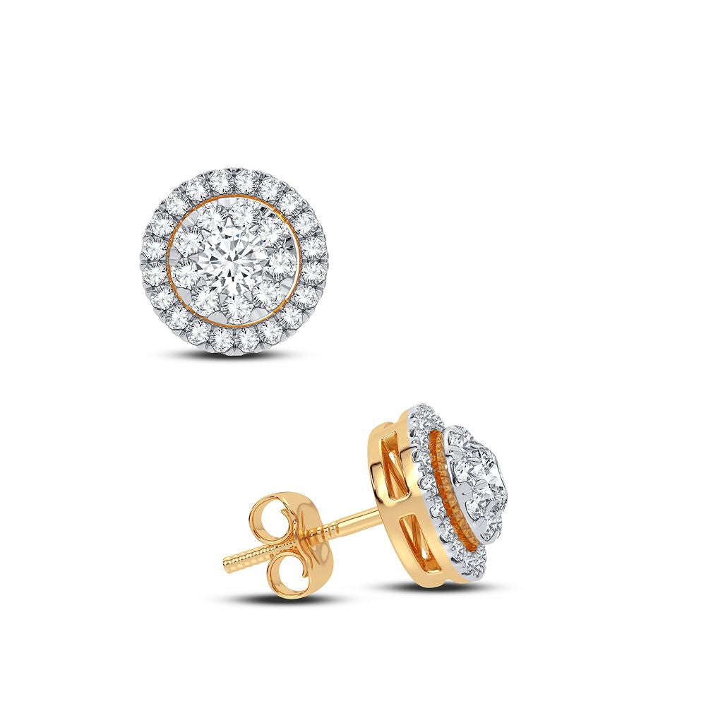 14k Yellow Gold Lab Diamond Stud Earrings (0.40 CT)
