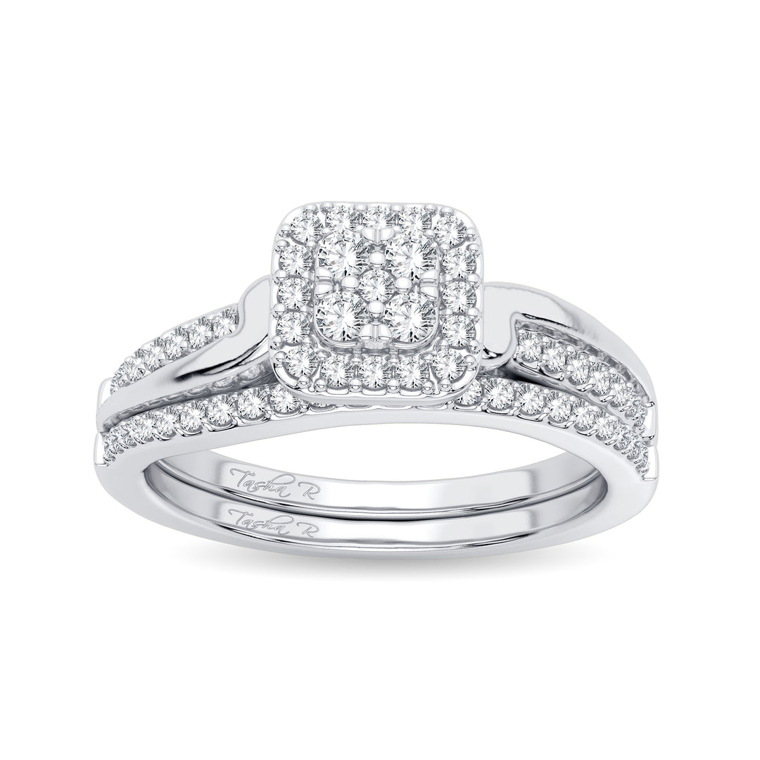Elegant 14k White Gold 0.40CT Lab Diamond Engagement Ring