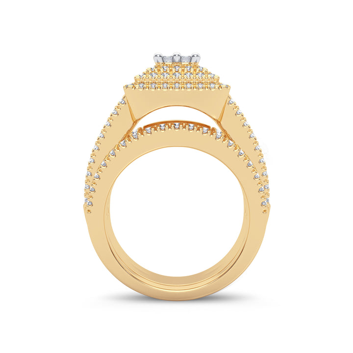 14K Yellow Gold Lab-Grown 2CT Diamond Bridal Ring