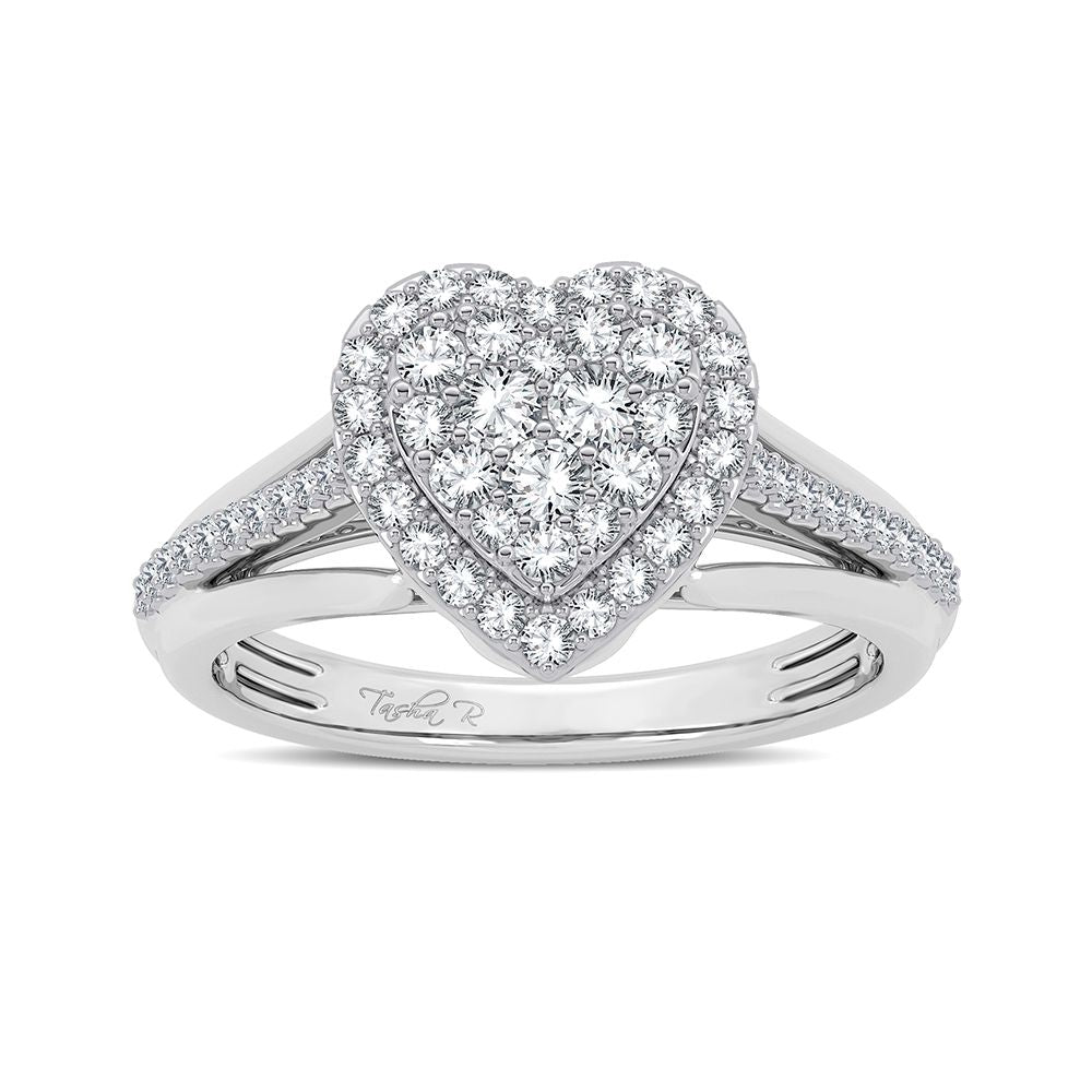 14k Yellow Gold 0.50CT Lab Diamond Womens Fashion Ring
