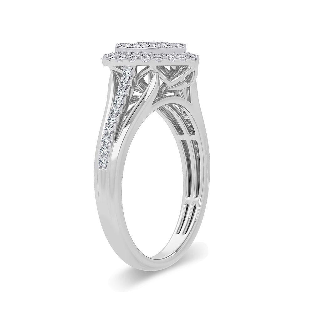 14k Yellow Gold 0.50CT Lab Diamond Womens Fashion Ring