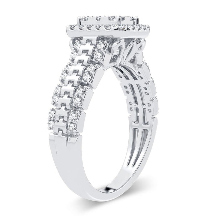 Chic 14k White Gold Lab Diamond Fashion Ring - 0.50CT