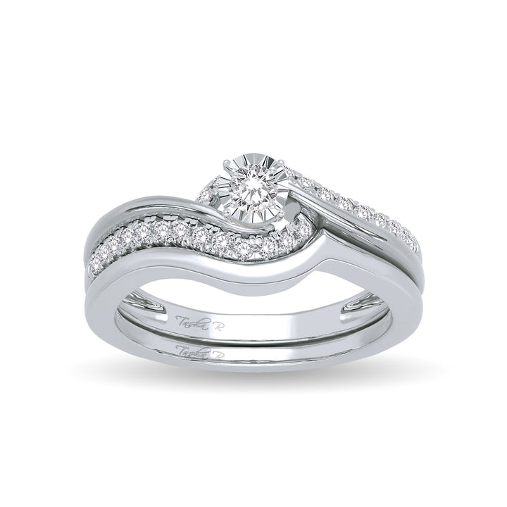 Timeless 14k White Gold Lab Diamond Bridal Ring 0.25ct
