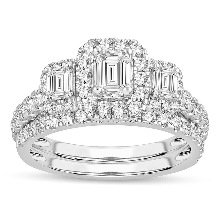 Brilliant 14k White Gold Lab Diamond Engagement Ring (2.00 CT)