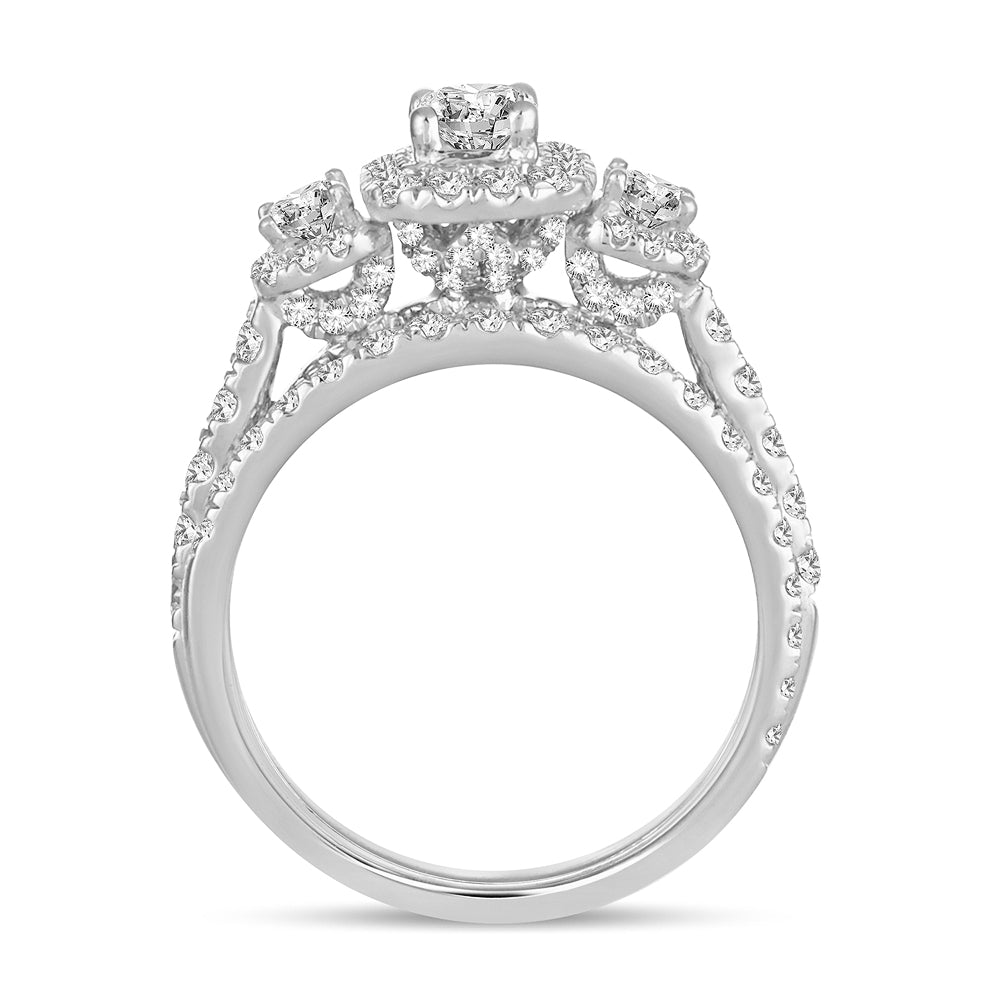 Brilliant 14k White Gold Lab Diamond Engagement Ring (2.00 CT)