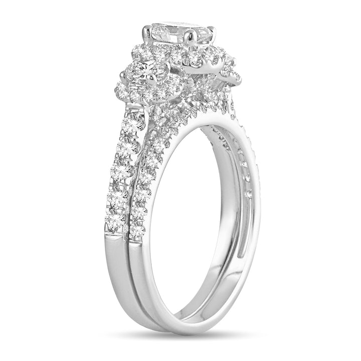 Brilliant 14k White Gold Lab Diamond Engagement Ring (2.00CT)