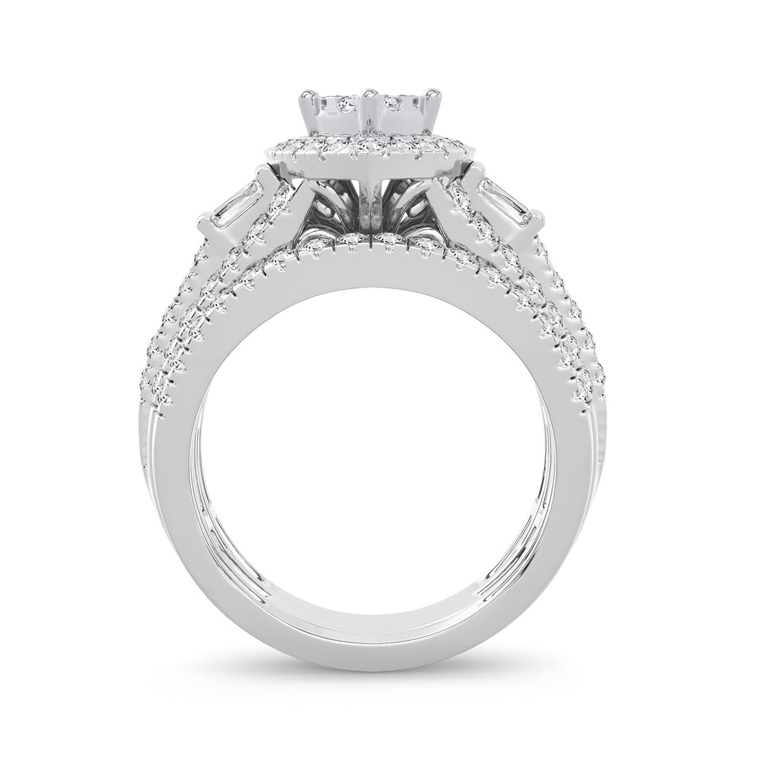 Timeless 14k White Gold 1.91ct Lab Diamond Engagement Ring