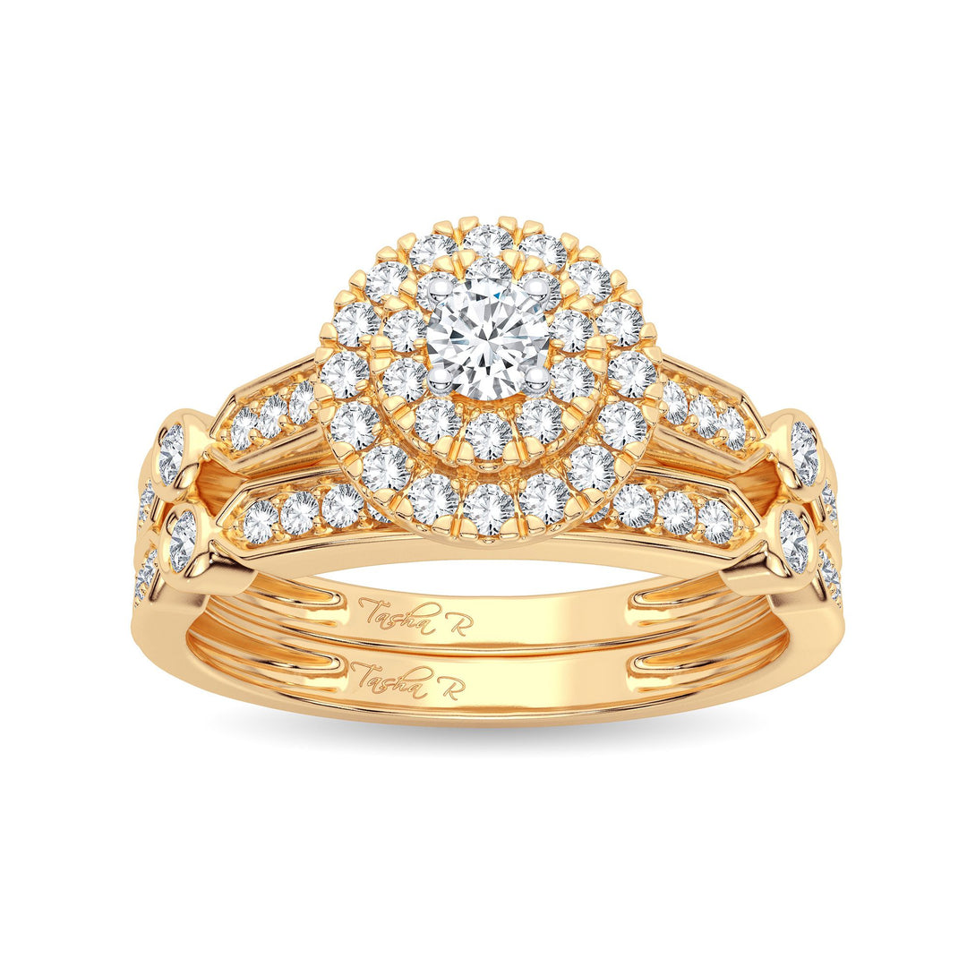 14K Yellow Gold 0.50CT Lab Diamond Womens Bridal Ring