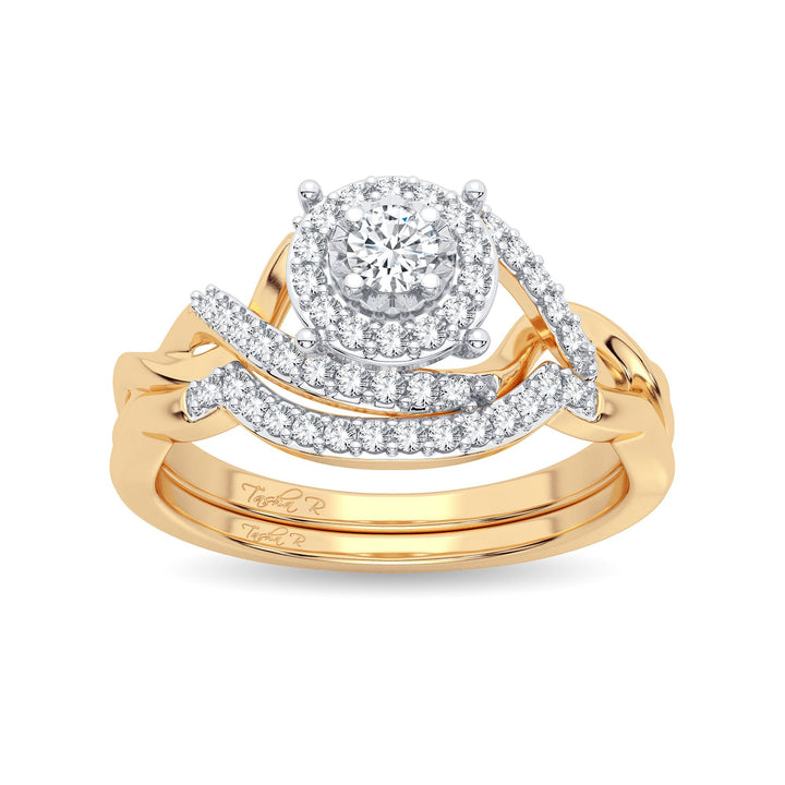 Timeless 14k Rose Gold 0.33CT Lab Diamond Ring