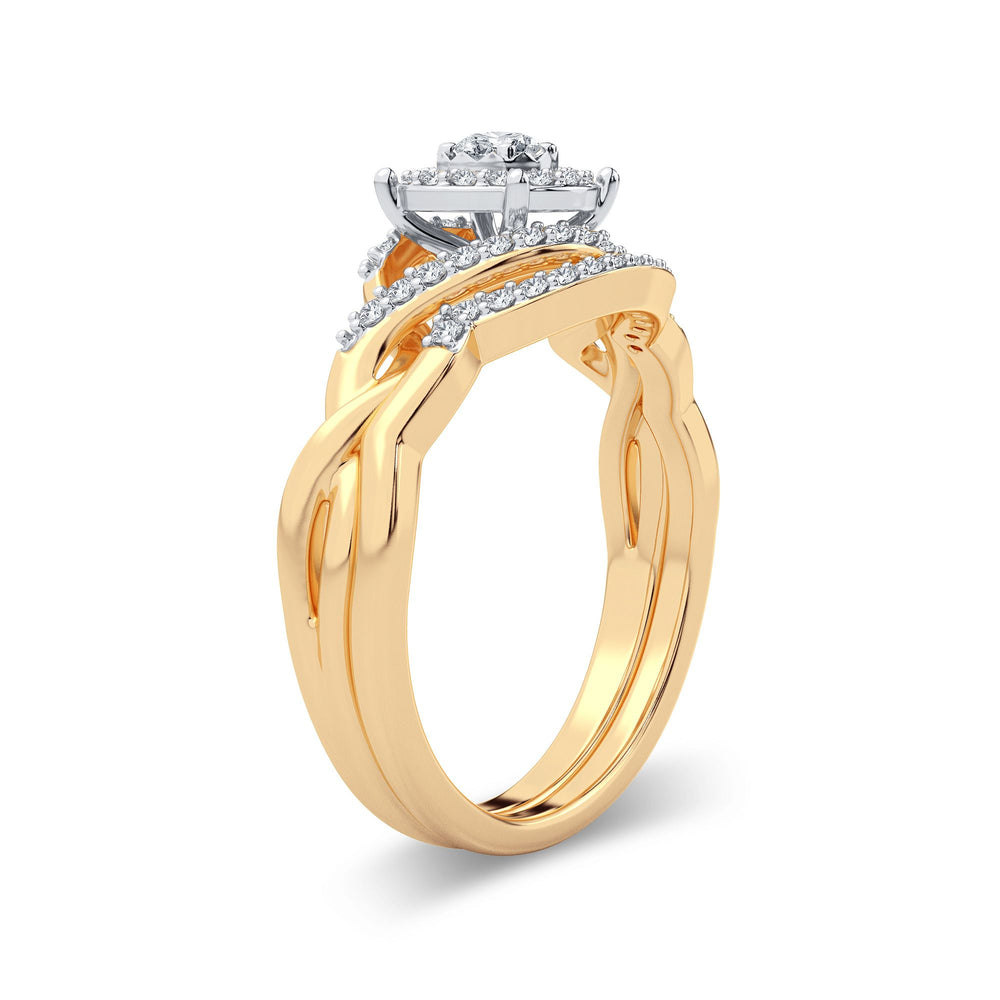 Timeless 14k Rose Gold 0.33CT Lab Diamond Ring
