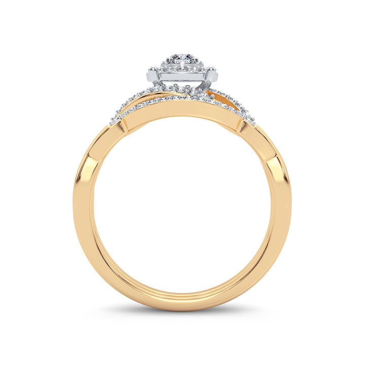 Timeless 14k Rose Gold 0.33CT Lab Diamond Ring