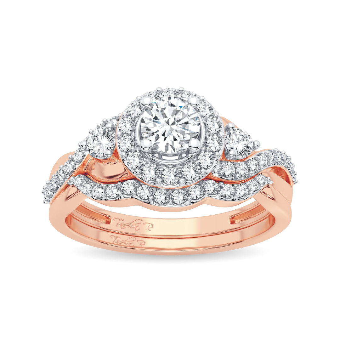 Timeless 14k Rose Gold 0.50CT Lab Diamond Ring