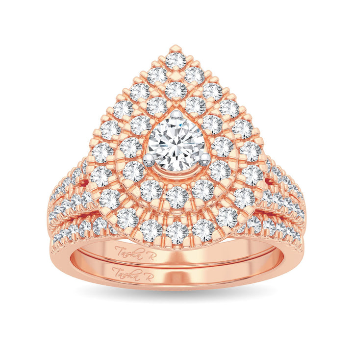 14K 1.00CT Diamond Bridal Ring