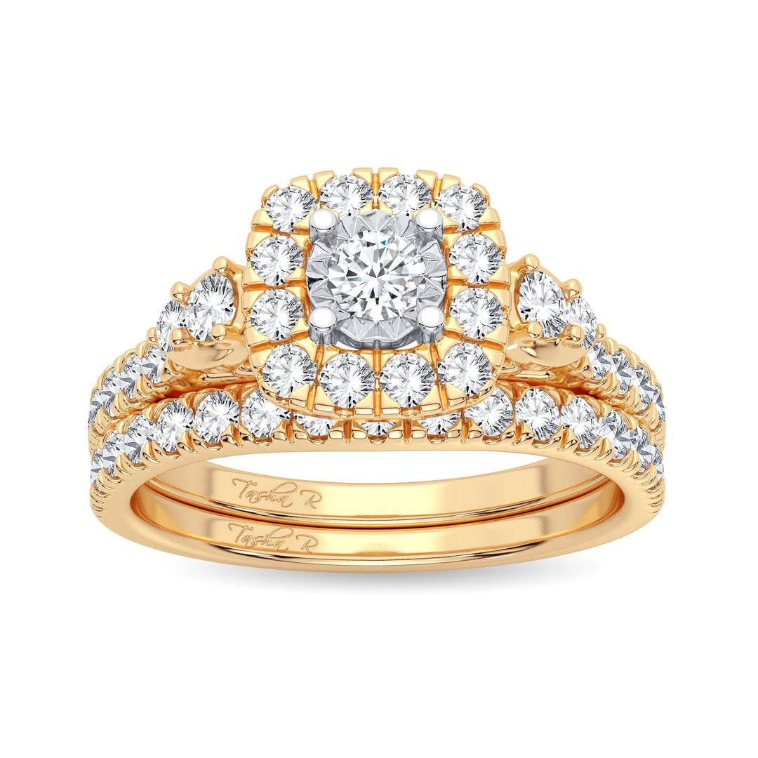 14K 1.00CT Diamond Bridal Ring