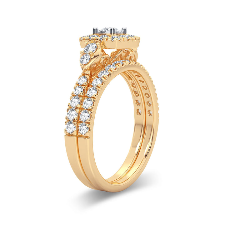 14K 1.00CT Diamond Bridal Ring