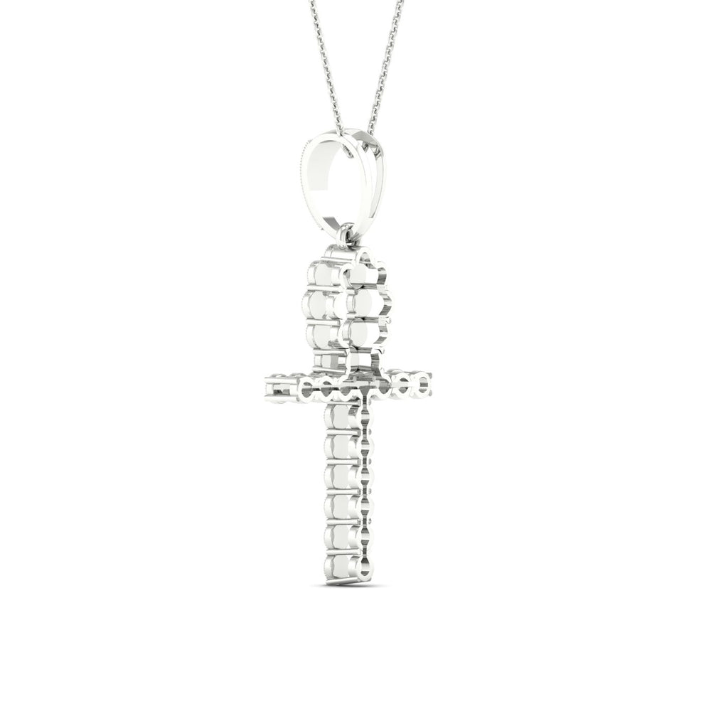 Sparkling 0.38CT Lab Diamond Pendant in White Gold