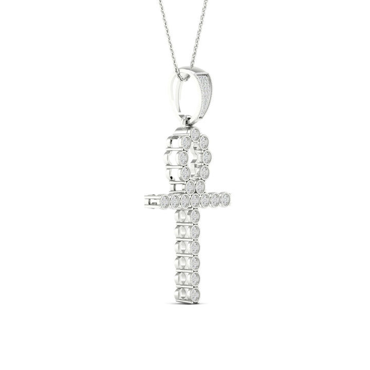 Sparkling 0.38CT Lab Diamond Pendant in White Gold