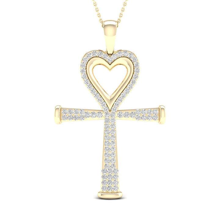 10k Yellow Gold Lab Diamond Pendant: Timeless Elegance