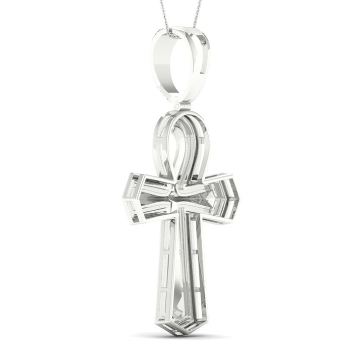 Sparkling 10k White Gold 0.40CT Lab Diamond Pendant