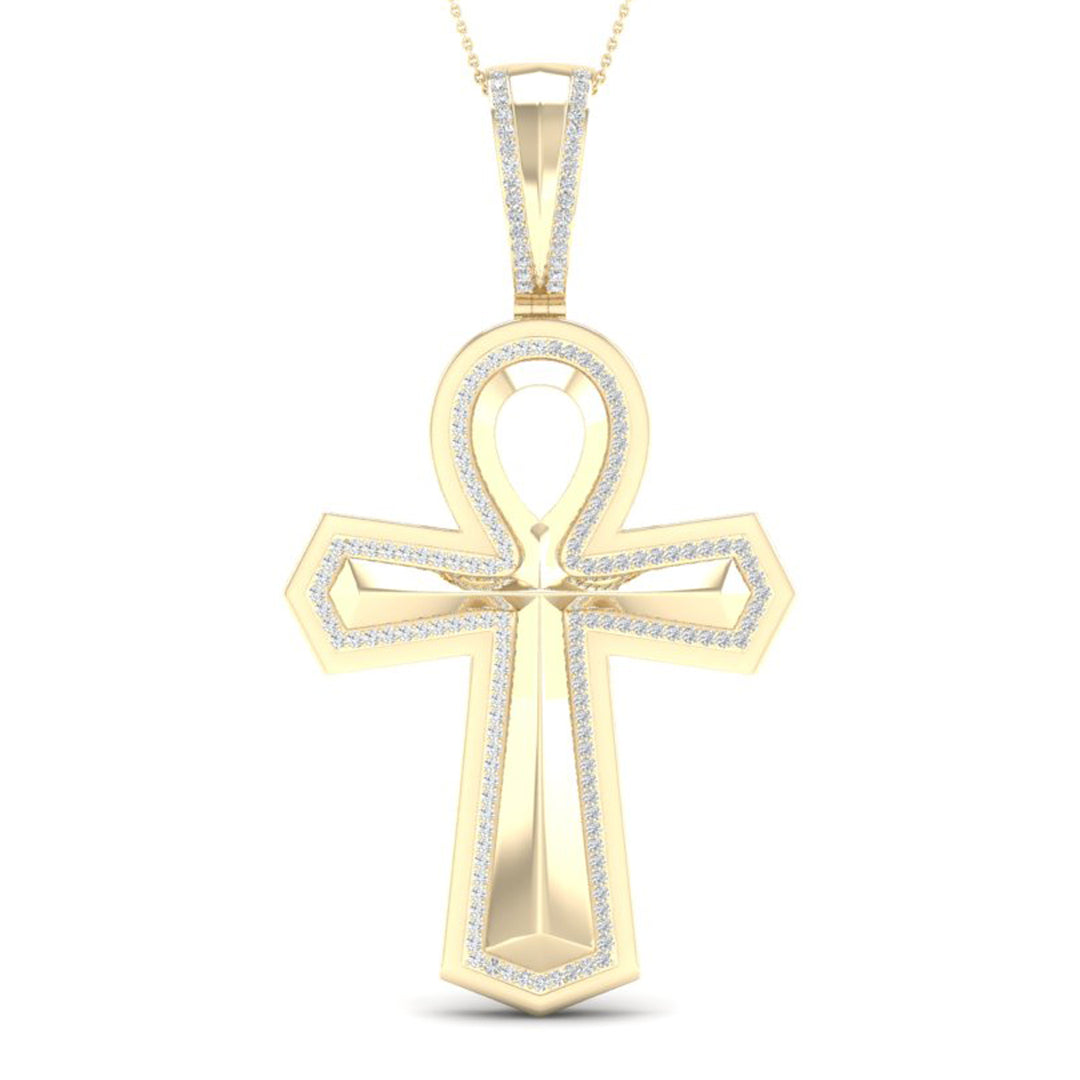10k Yellow Gold 0.40CT Lab Diamond Pendant Charm