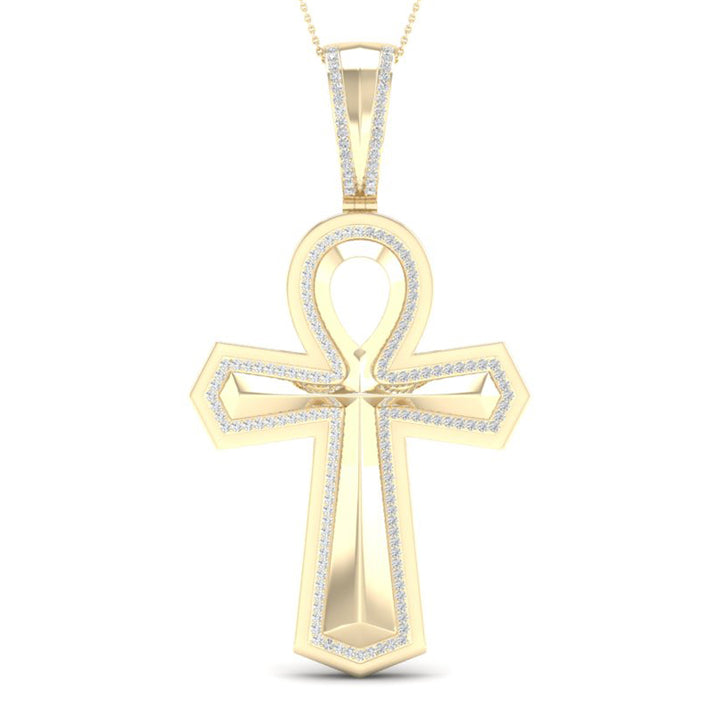 10k Yellow Gold 0.40CT Lab Diamond Pendant Charm