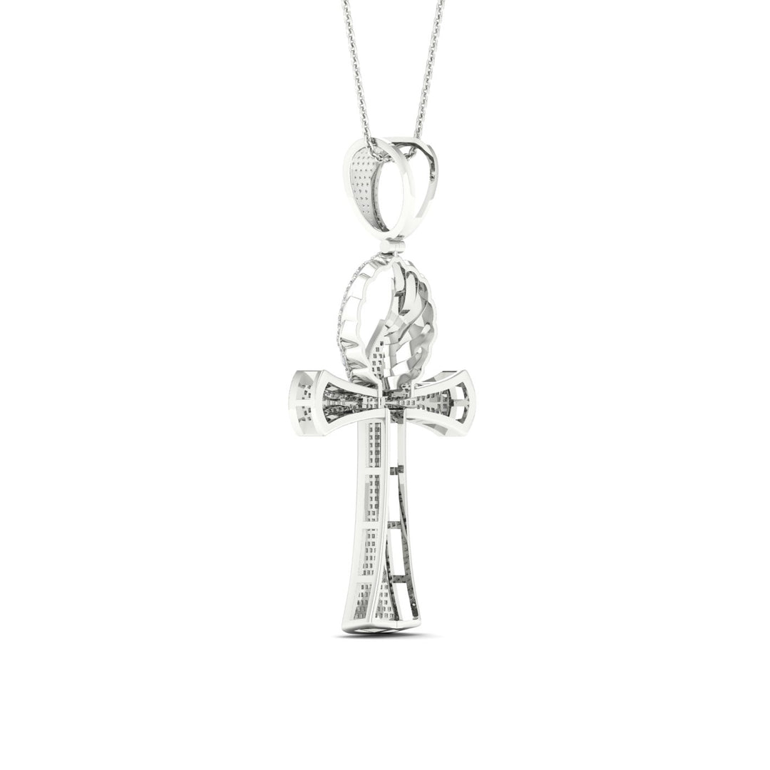 10k White Gold Lab Diamond Pendant: Timeless Elegance