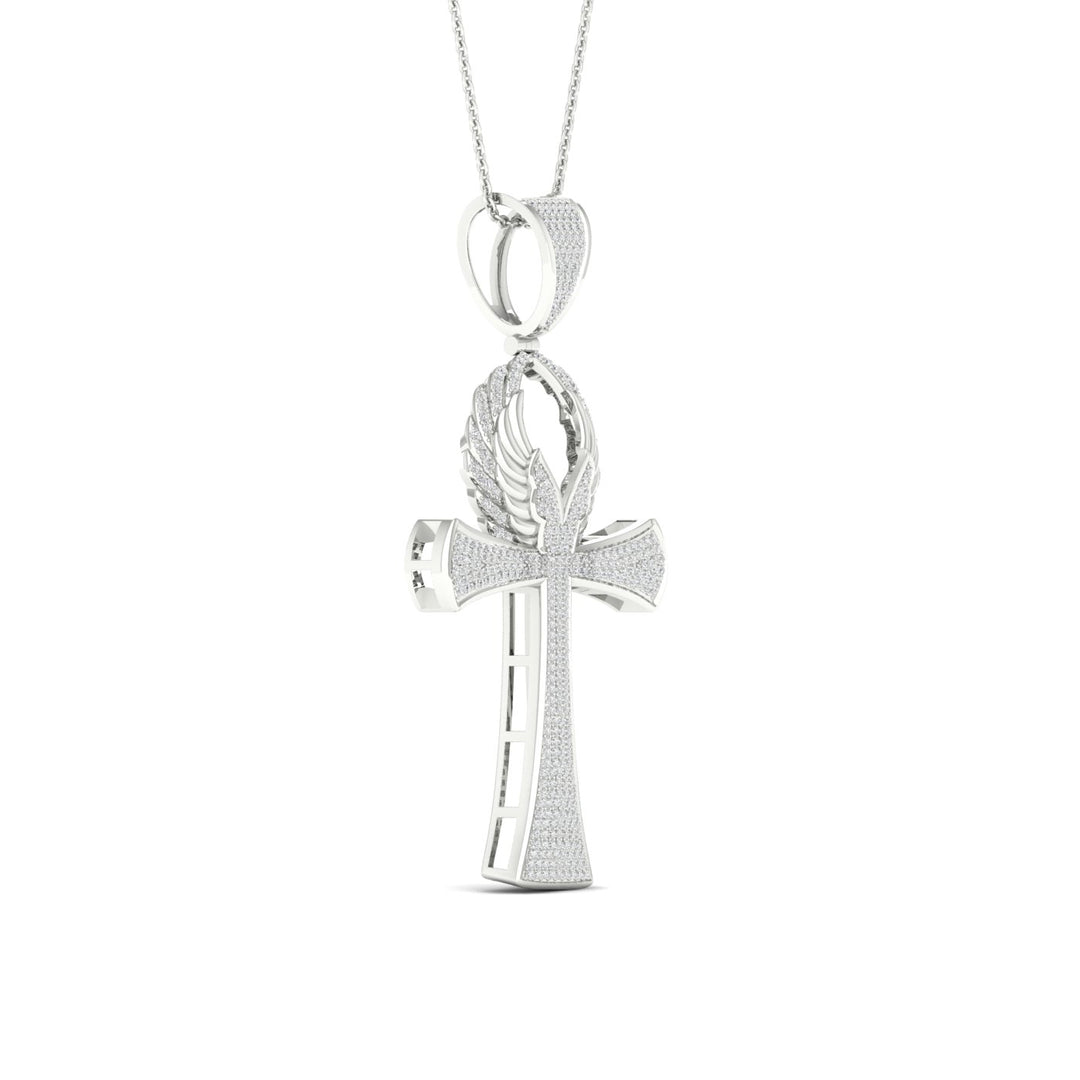10k White Gold Lab Diamond Pendant: Timeless Elegance