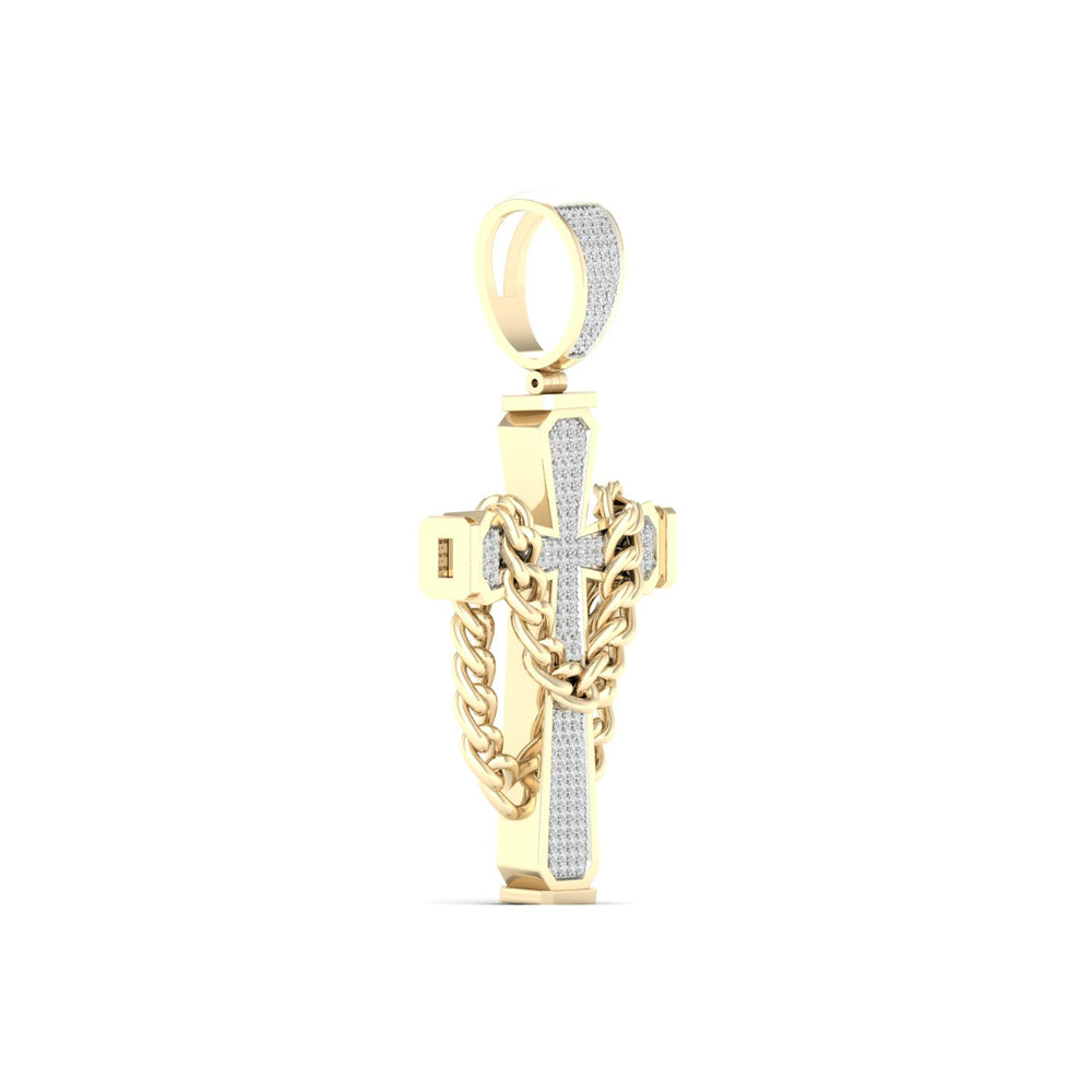 10k Yellow Gold 0.43CT Lab Diamond Pendant Charm