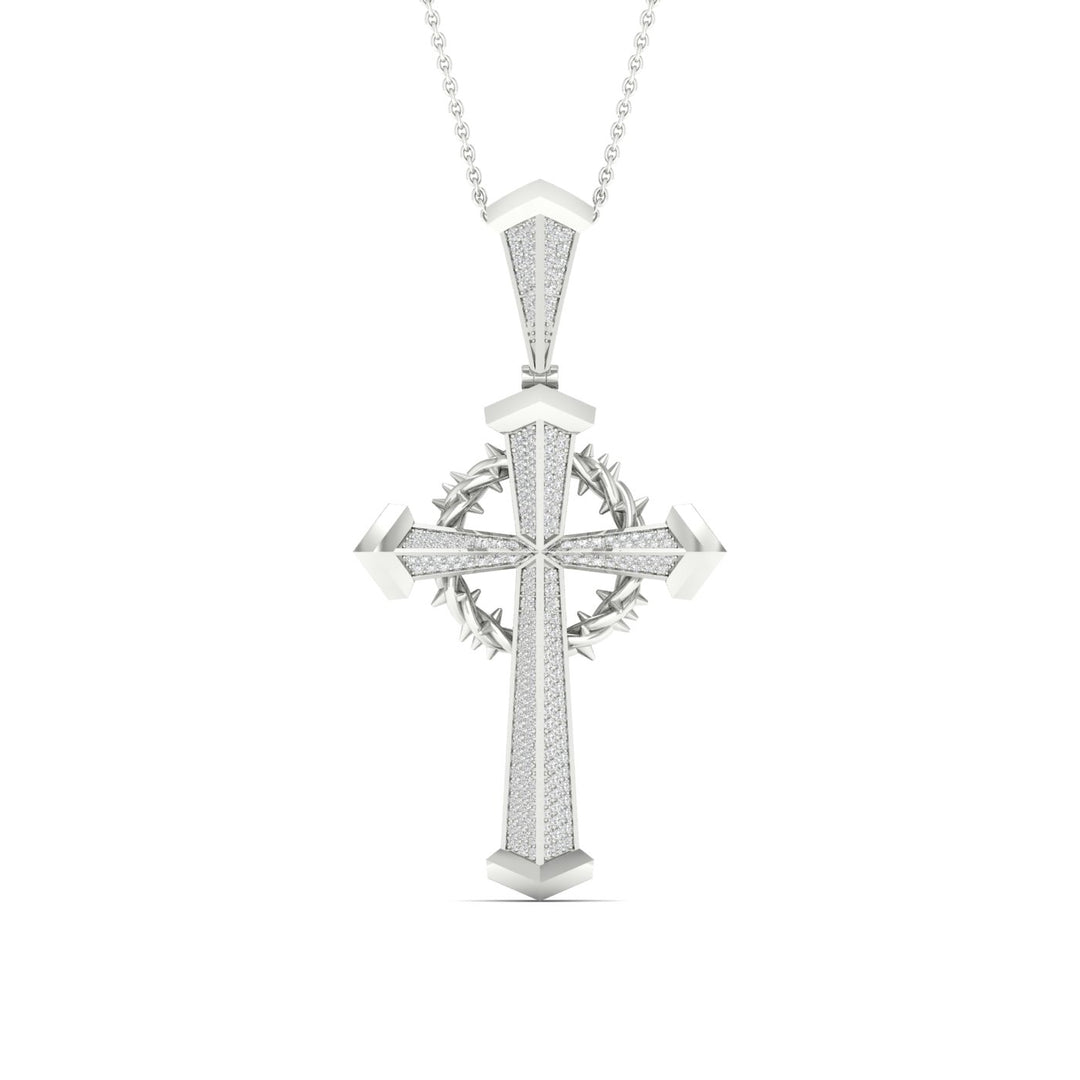 Celestial 10k White Gold 0.50CT Lab Diamond Pendant