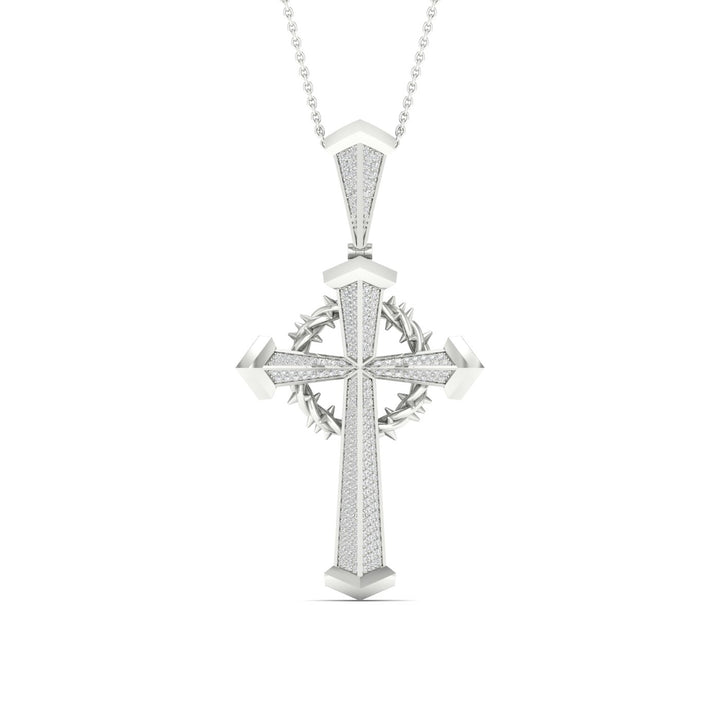 Celestial 10k White Gold 0.50CT Lab Diamond Pendant
