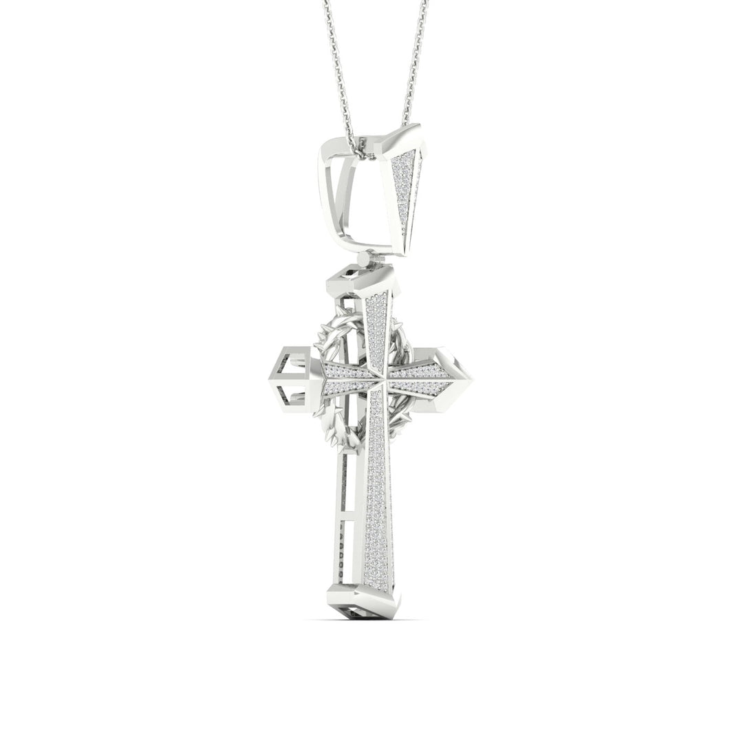 Celestial 10k White Gold 0.50CT Lab Diamond Pendant