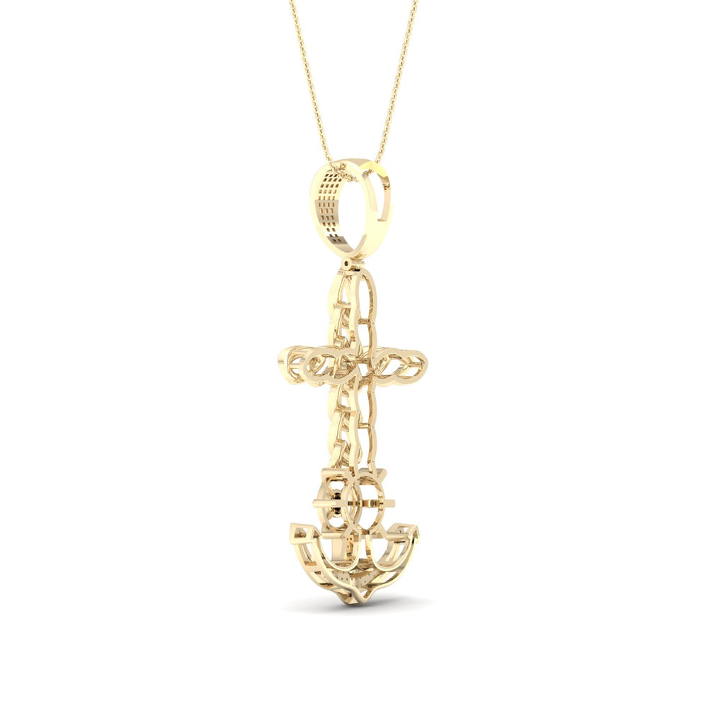 10k Yellow Gold 0.40CT Lab Diamond Pendant Necklace